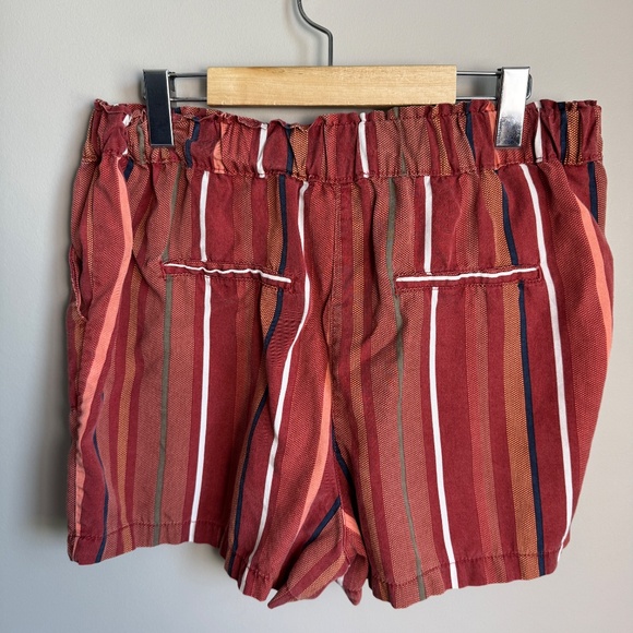 Women's Pull On Elastic Tie Waist Beach Shorts Multicolor Size M Boho High Rise - Picture 6 of 16